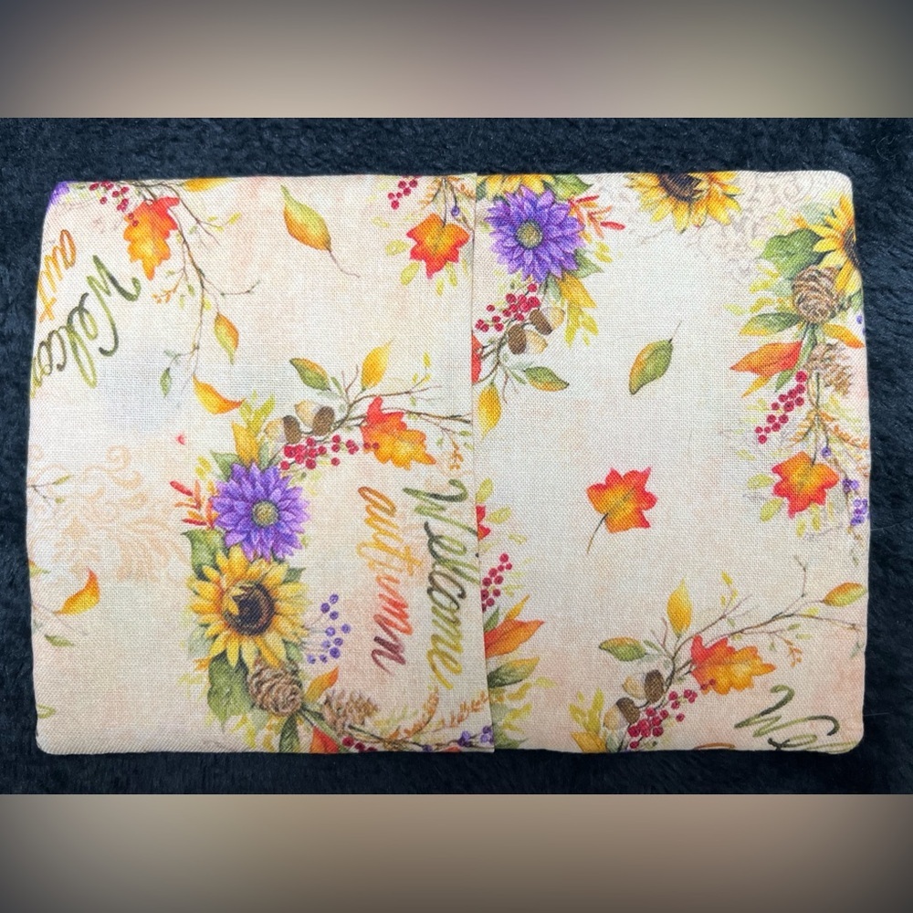 Hand Crafted Mug Rug Coaster Embroidered Cotton Fabric Padded Absorbs Liquid - Picture 3 of 5